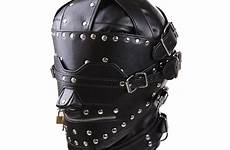fully pu enclosed blindfold gimp restraint j10 elastic smtaste dhgate
