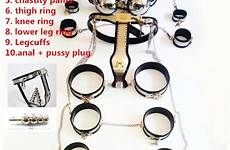 chastity restraints handcuffs slave plug cuffs 10pcs 11pcs spielzeug collar metall thigh sissy fetish maid submissive