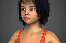 child young obj cgtrader fbx