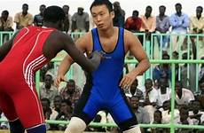 wrestling wrestler diplomat sudanese crowds sudan wows nicknamed