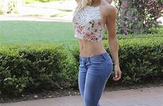 jeans drain lauren sexy kagan instagram fitness girl model saved women tumblr