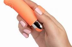finger rechargeable intimate tickler orange play sex toys size adult