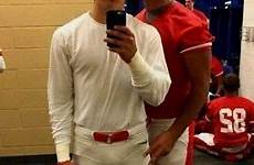 locker room football jocks guys muscular athletic duo