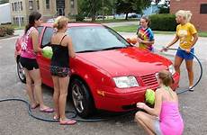 wash car cheerleaders porta gum family