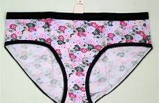 panty secret cotton pink hiphugger victoria floral fan drawer