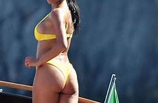 nicole scherzinger bikini yellow capri boat hawtcelebs