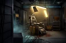 interrogation room deviantart rafal banasiak concept sci fi cyberpunk chair futuristic fan anime electro drawing