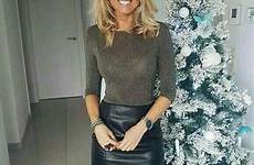boots skirt blonde leather tight amateur hot sexy women christmas heels beautiful sweater posing gorgeous girls high skirts tree fashion