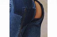 jeans zipper crotch pants open back denim front vetements butt women wolf royal trend cleavage factory wear ass bum would