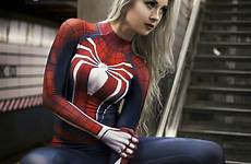 ps4 hendo spinne aranha cosplays spidey superhéroes nachbarschaft freundliche spidergirl