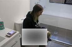 toilet pregnant glued super girlfriend