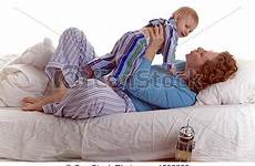 mom bed son sharing moment bonding something baby stock relaxing special shutterstock