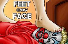 face foot feet fetish clown flipflop rap