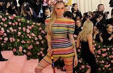 gala met cara delevingne outfits outfit most fashion iconic rabbani solimene pride statement caption rainbow getty via outrageous photography made