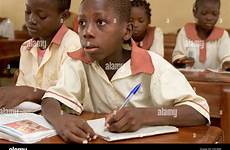 lagos nigeria class primary english school alamy stock