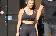 camel toe celebrity kardashian kourtney spandex cameltoe ass sports tights sexy through calabas bra most shocking toes showing nude moments