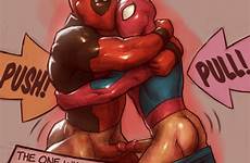 tumblr hard rock spideypool spiderman comic