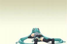 miku hatsune artifacts panties konachan striped thighhighs vocaloid twintails safebooru