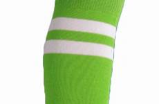 socks knee striped stripes green lime sports high white bright socksknee shop turquoise quality women