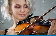 violinist violin blonde woman plays close young beautiful playing female preview
