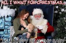 mom santa lap son baby breastfeeding naughty her posts sitting bizarre herself family ontario shocking missed entirely point when while