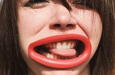 lips plastic big funny prosthesis giant gif without noveltystreet prosthetic make teeth previous