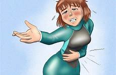 girl wetsuit locked diapered commission deviantart comics deviant drawings