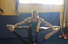 acro trio gymnastics acrobatic stunts flexibility