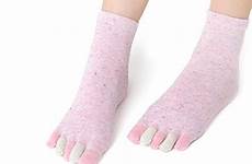 socks toes fingers ankle sock breathable casual cotton candy five short cute color women