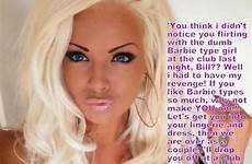 tg barbie captions sissy bimbo crossdresser dominatrix