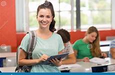 tablet classroom student female using digital preview