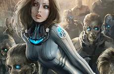 sci fi alice female fantasy digital women girl galaxy concept saga suit illustration character characters card cyberpunk zombie please post