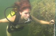 scuba underwater girl diving wetsuit womens snorkeling swimming vk saved