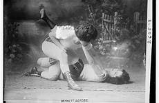 wrestling catfight fighting wrestlers boxing 1900s early marieaunet retronaut bennet themindcircle