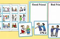 good cards friend sorting discussion bad friendship friends social activities twinkl visual bullying