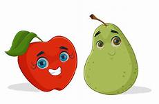 pear apple illustration stock vector now