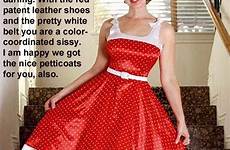 captions sissy dress caption tg dresses vintage wife prissy clothing bettie just fashion visit girly gown mary boy