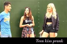 prank hot teen kissing