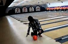 bowling gif gifs girls hilarious impressive both shots funny giphy thechive everything has