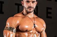 oiled shirtless muscular bodybuilder hunks