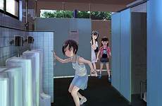 toilet pixiv anime embarrassed zerochan scenery window excited fav