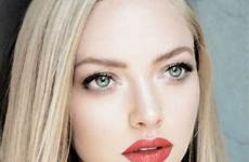 skin hair makeup fair pale eyes green color blonde girls beauty lips tips women lipstick make beautiful red face looks