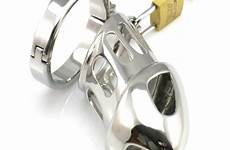 ring penis sex fidelity chastity lock device belt stainless cock steel metal