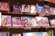 store japanese dvd japan tokyo anime dvds alamy display stock cd fate