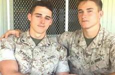 marines couples cuddling uniforms tamingjarheads