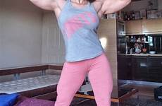 big woman biceps susanna gorgeous bodybuilder tirpak girl strong girls muscle abs growth