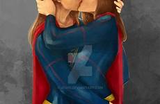 supergirl girl kissing power dc deviantart lesbians comics characters commission draw saved romantic