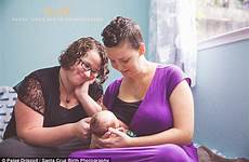 lesbian daughter breastfeed baby mothers two both their her breastfeeding mother birth they mom newborn women nurses nursing old giving