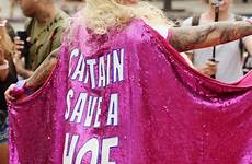 amber rose slutwalk superhero chyna dressed splash event protest hoe captain dresses save