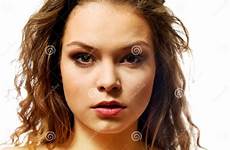 topless beautiful woman hair long curly female anatomy preview
